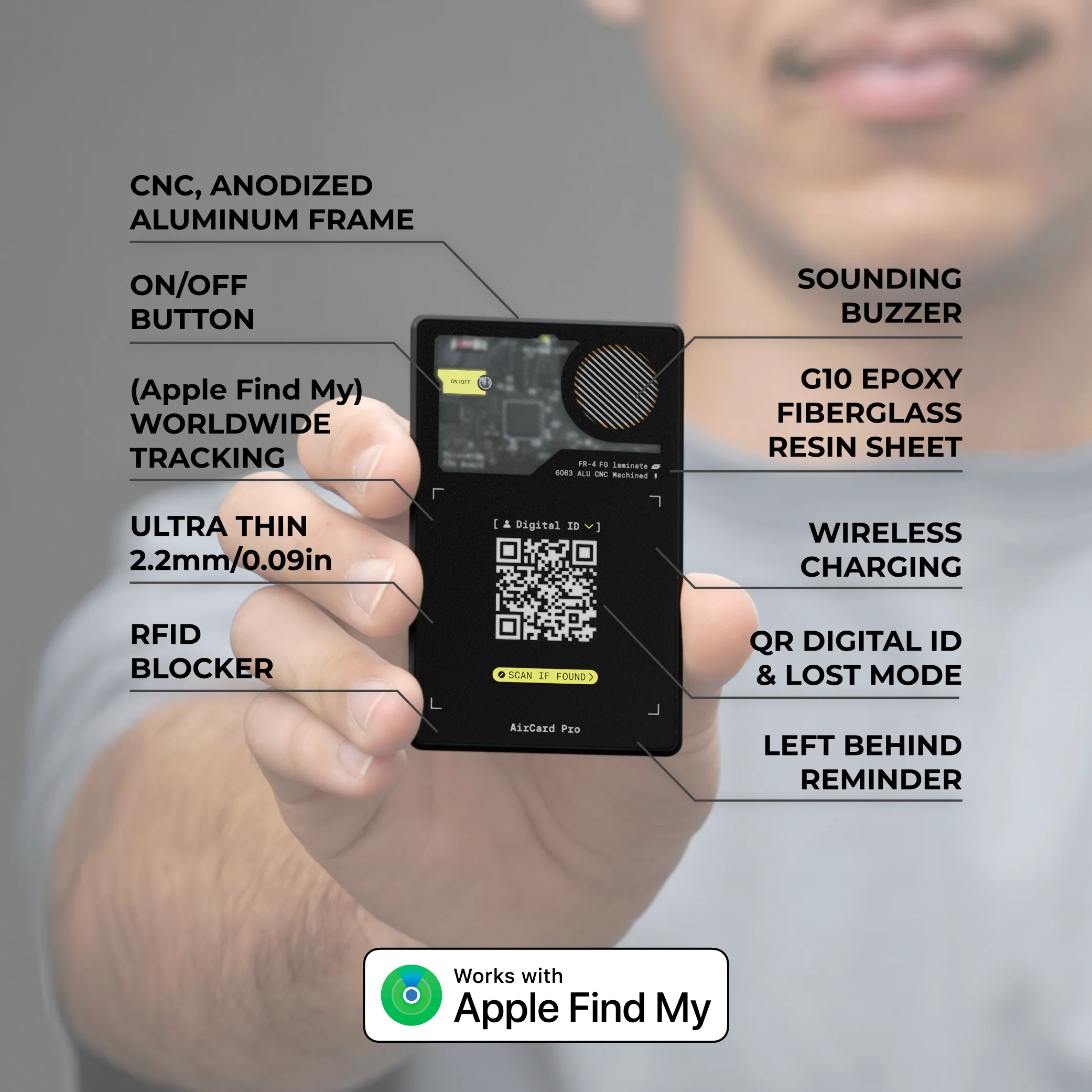 AirCard™ Pro - Android & Apple Bluetooth tracker - Image 12