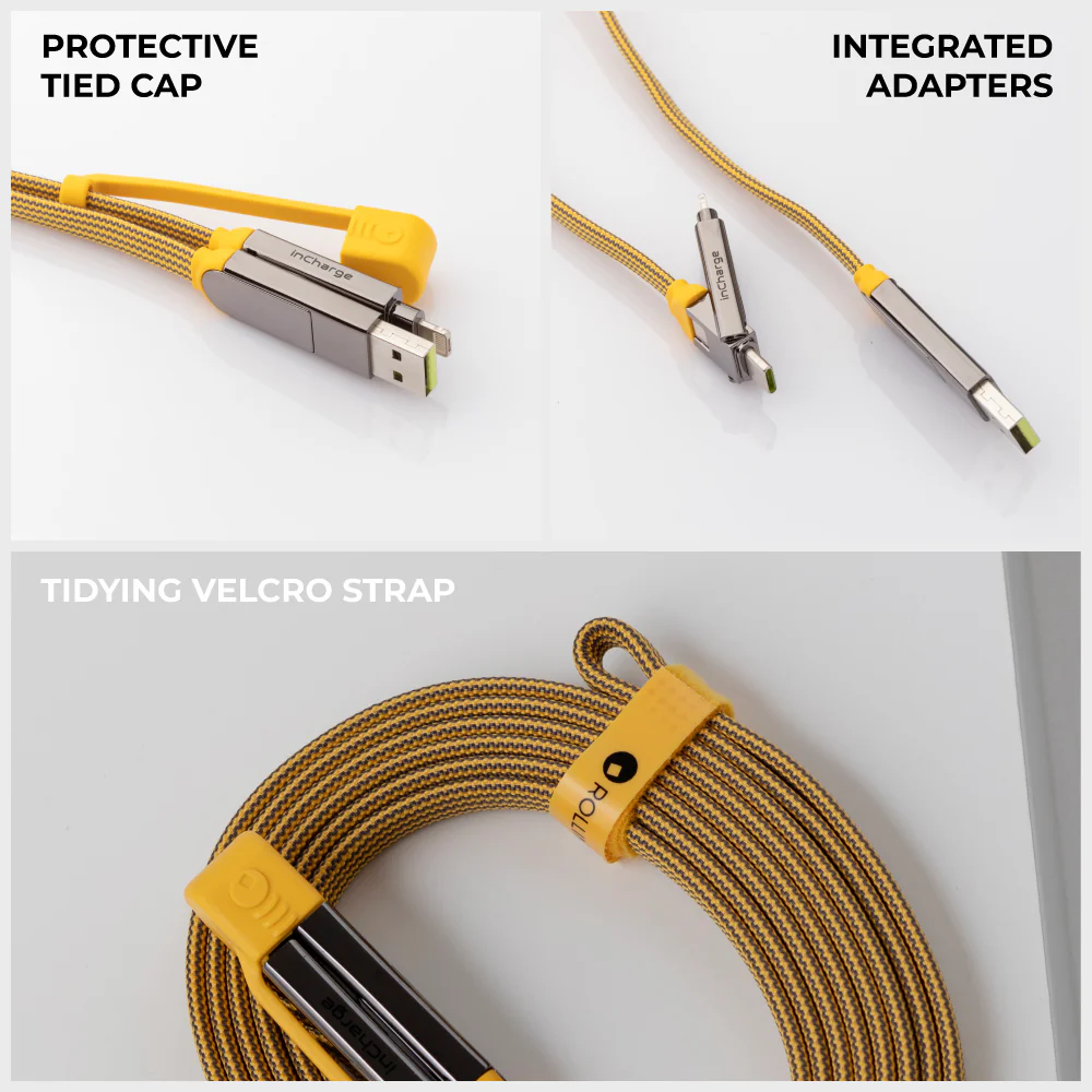 inCharge® XL 3m / 10ft - 100W, 6in1 ultra long cable - Image 23