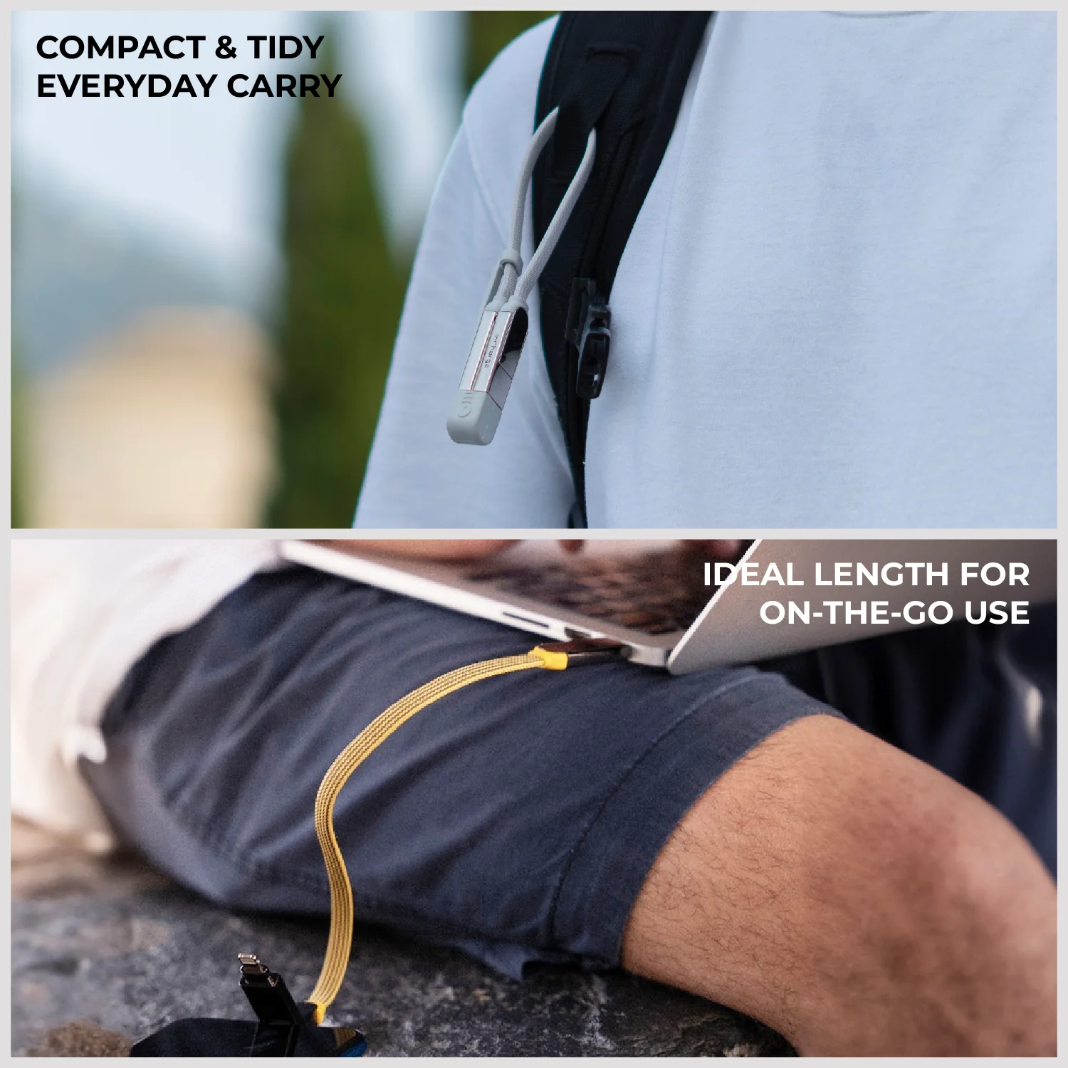 inCharge® XL 30cm / 1ft - 100W, 6in1 travel cable - Image 5